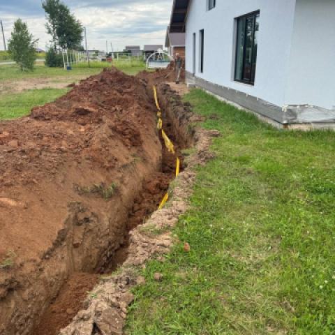 Монтаж подземного газопровода частного дома
